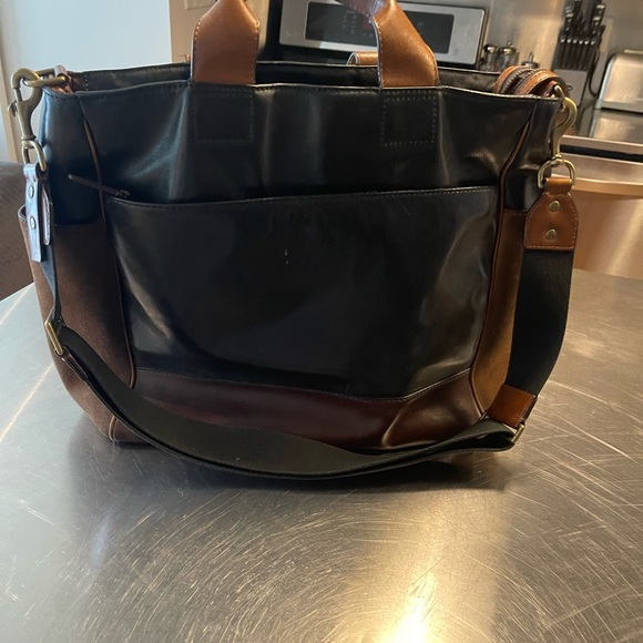 Coach Suede and Leather Messenger Bag - Picture 2 of 14